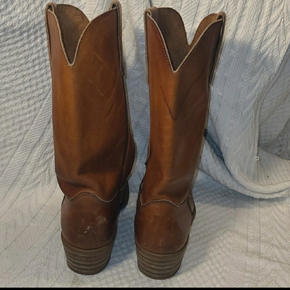 Women's Handmade Genuine Leather Cowboy Boots - Picture 8 of 12